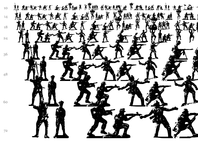Soldiers of Hell font waterfall